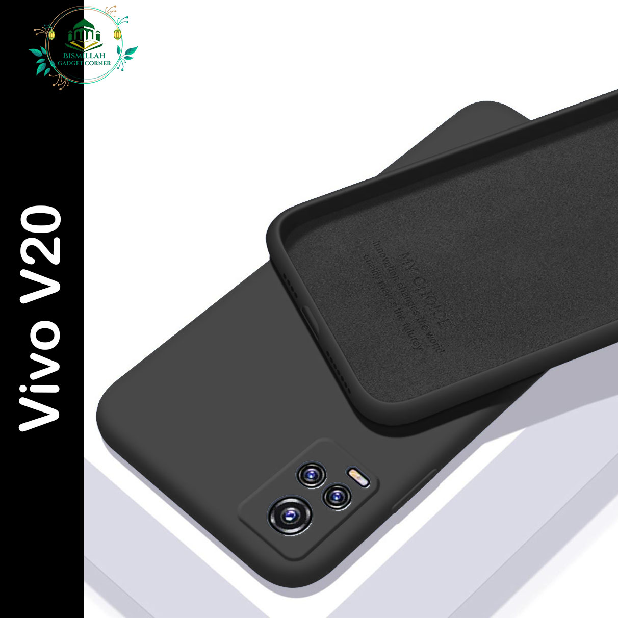 Picture of Premium Phone case for Vivo V20 back cover Mobile Back Case Soft Silicone Phone Cover - মোবাইল ফোন - Phoneo