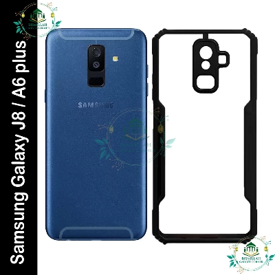 Picture of Xundd Back Cover for Samsung Galaxy J8 / Samsung Galaxy A6 plus / A6+ Transparent Hybrid Hard PC Back Bumper
