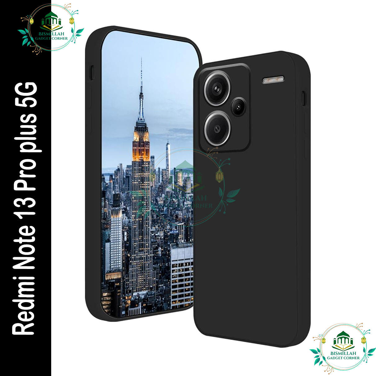 Picture of Premium Liquid Silicone Phone case for Xiaomi Redmi Note 13 Pro plus 5G / Xiaomi Redmi Note 13 Pro+ Liquid Silicon Mobile Back Case Soft Silicone Phone Cover - মোবাইল ফোন - Phoneo