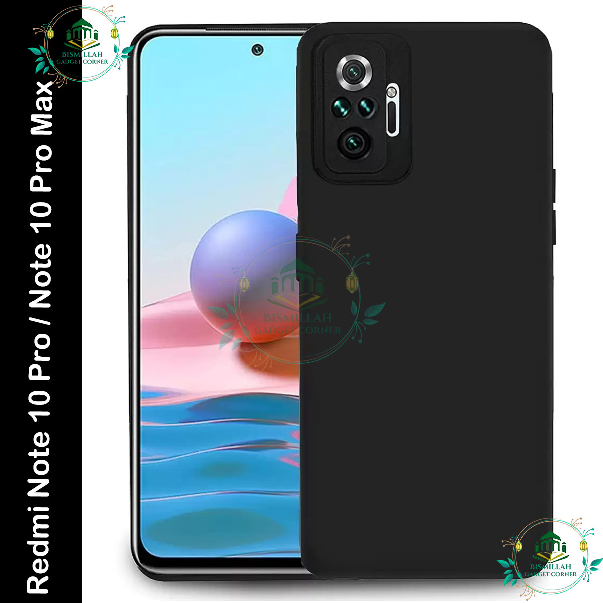 Picture of Premium Liquid Silicone Phone case for Xiaomi  Redmi Note 10 Pro , Xiaomi Redmi Note 10 Pro Max Liquid Silicon Mobile Back Case Soft Silicone Phone Cover