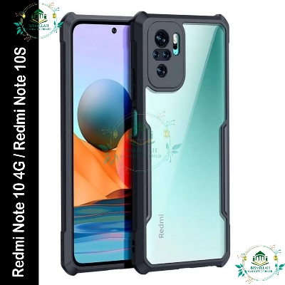 Picture of Xundd Back Cover for Xiaomi Redmi Note 10 4G / Xiaomi Redmi Note 10S Transparent Hybrid Hard PC Back Bumper