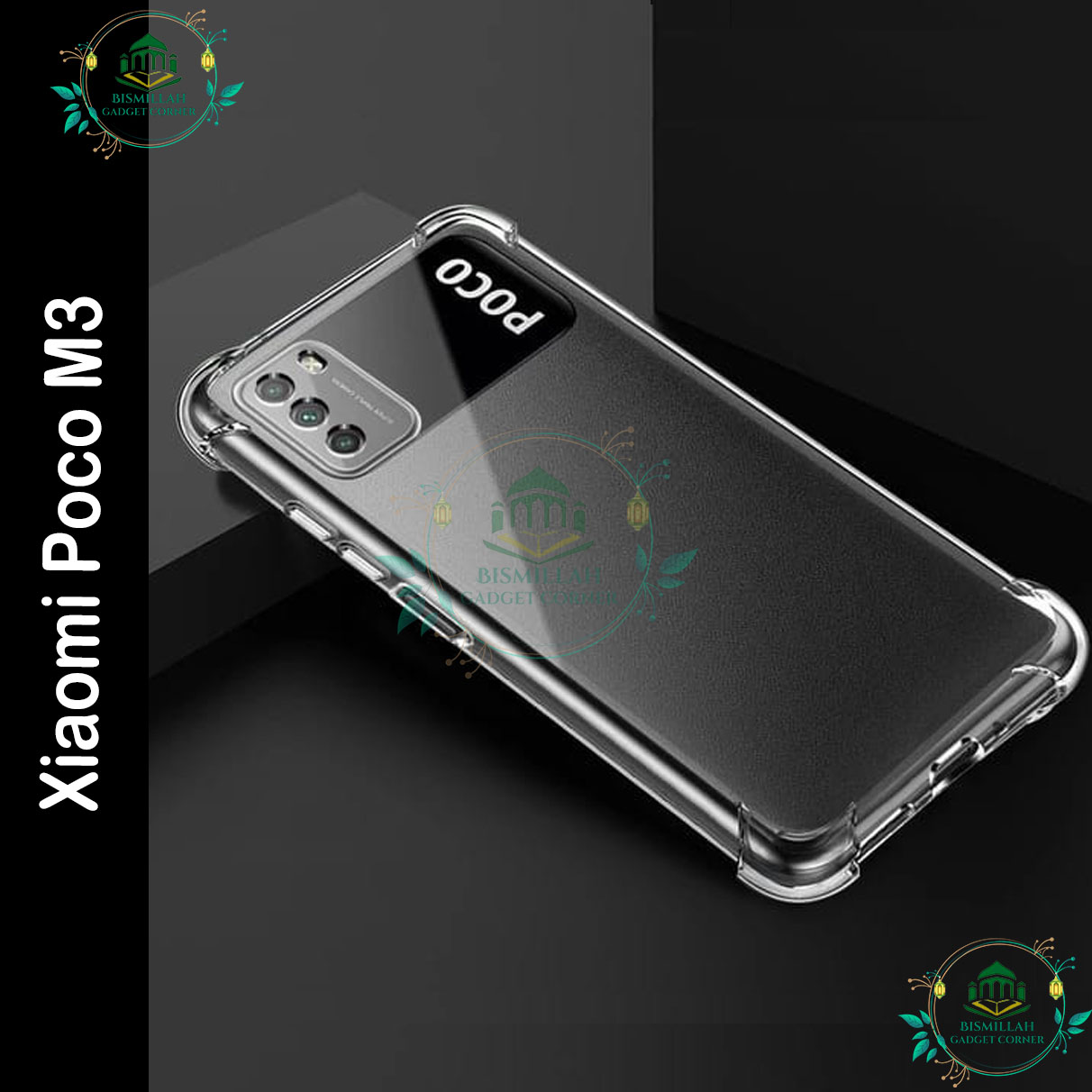 Picture of Transparent back cover For Xiaomi Poco M3 Luxury transparent Protect Back Cover Soft Case