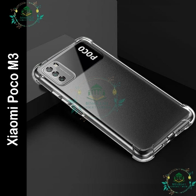 Picture of Transparent back cover For Xiaomi Poco M3 Luxury transparent Protect Back Cover Soft Case