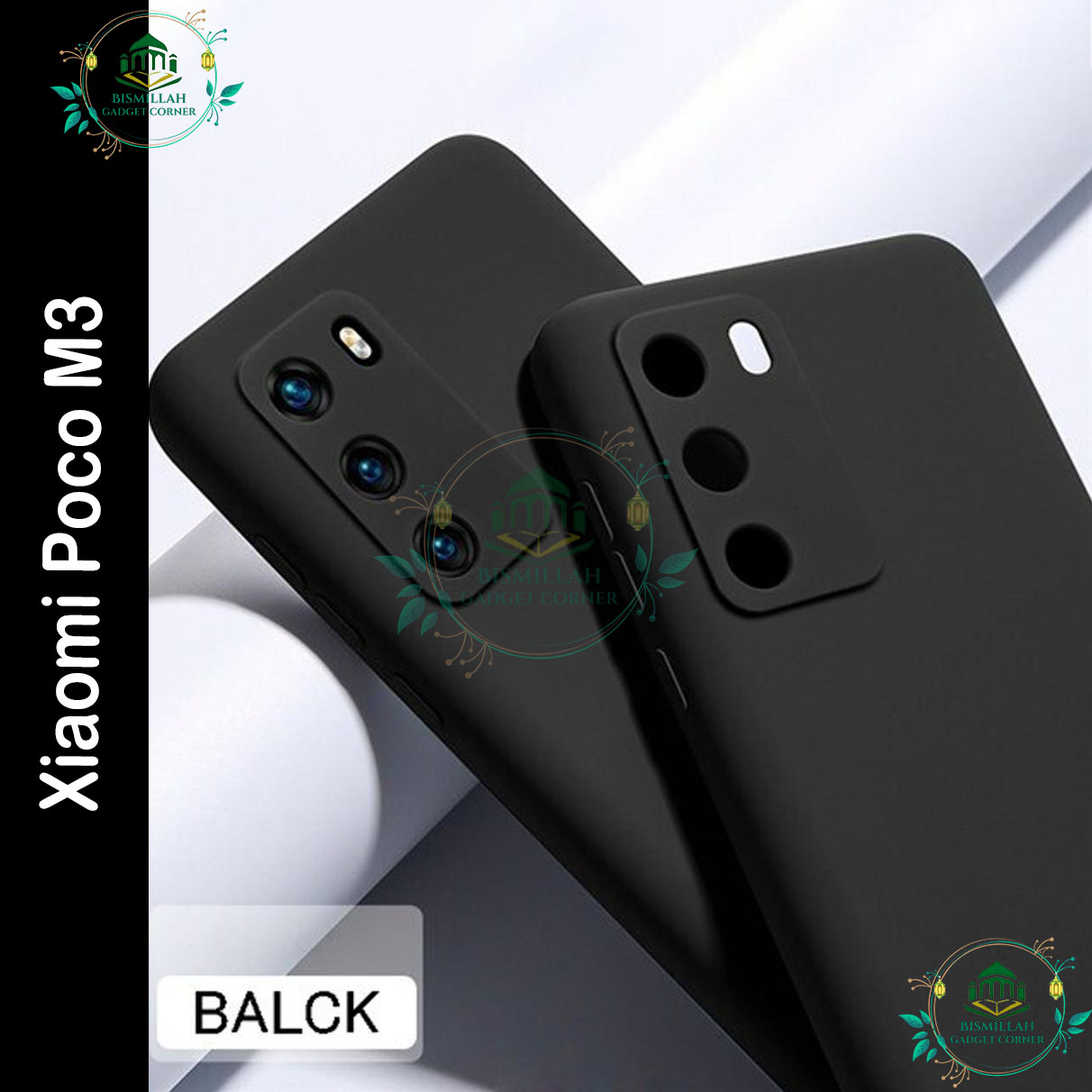 Picture of Premium Liquid Silicone Phone case for Xiaomi Poco M3 Liquid Silicon Mobile Back Case Soft Silicone Phone Cover