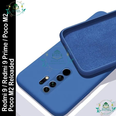 Picture of Premium Liquid Silicone Phone case for Xiaomi Redmi 9 / Redmi 9 Prime / Poco M2 / Poco M2 Reloaded Liquid Silicon Mobile Back Case Soft Silicone Phone Cover