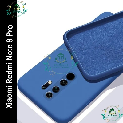 Picture of Premium Liquid Silicone Phone case for Xiaomi Redmi Note 8 Pro Liquid Silicon Mobile Back Case Soft Silicone Phone Cover