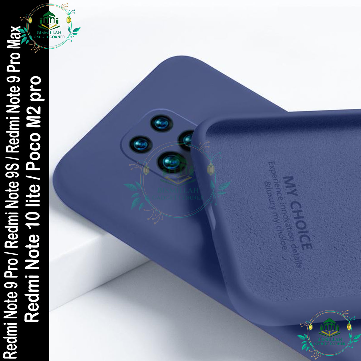 Picture of Premium Liquid Silicone Phone case for Redmi Note 9 Pro / Redmi Note 9S / Redmi Note 9 Pro Max / Poco M2 Pro / Redmi Note 10 lite  Liquid Silicon Mobile Back Case Soft Silicone Phone Cover