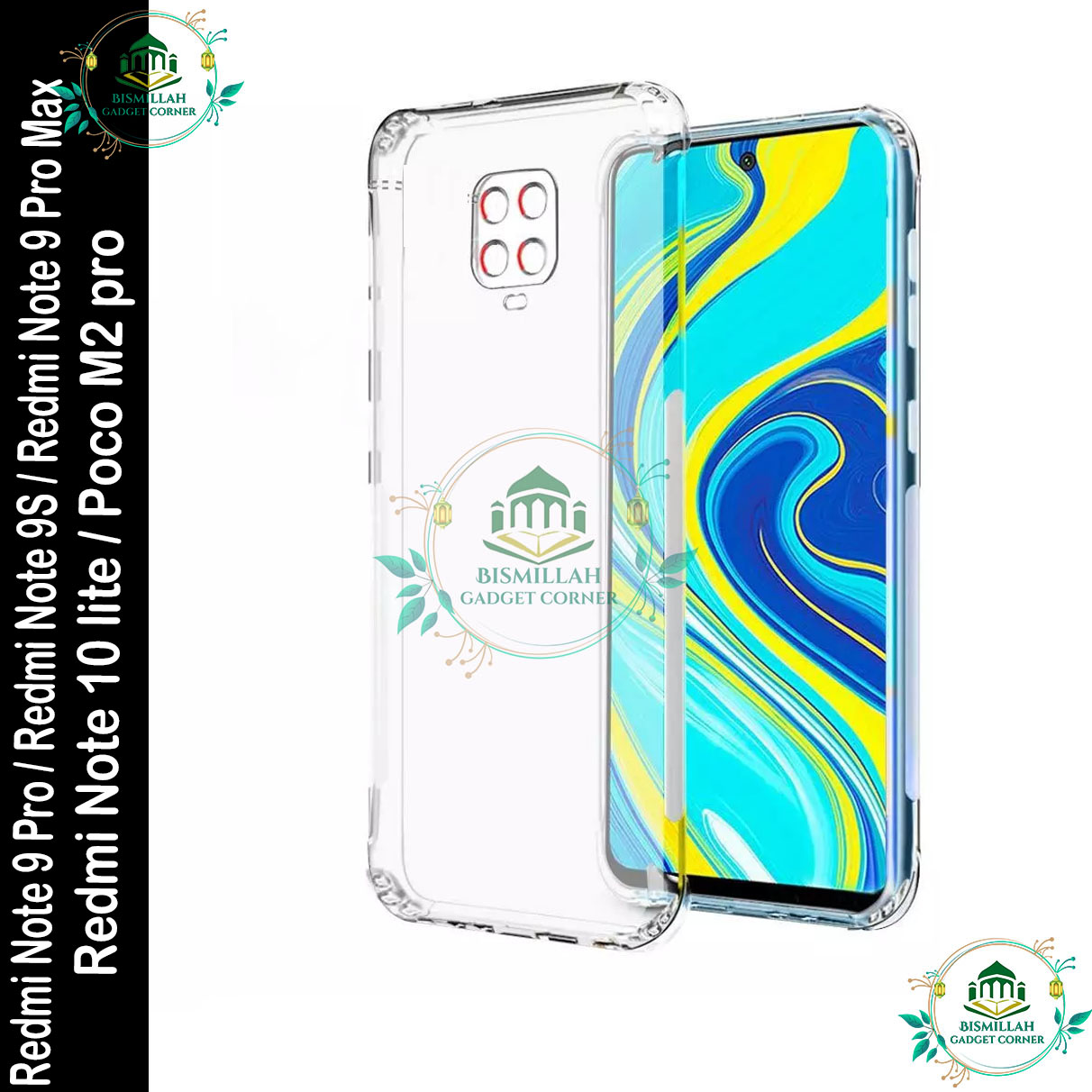 Picture of Transparent back cover For Redmi Note 9 Pro / Redmi Note 9S / Redmi Note 9 Pro Max / Poco M2 Pro / Redmi Note 10 lite Luxury transparent Protect Back Cover Soft Case