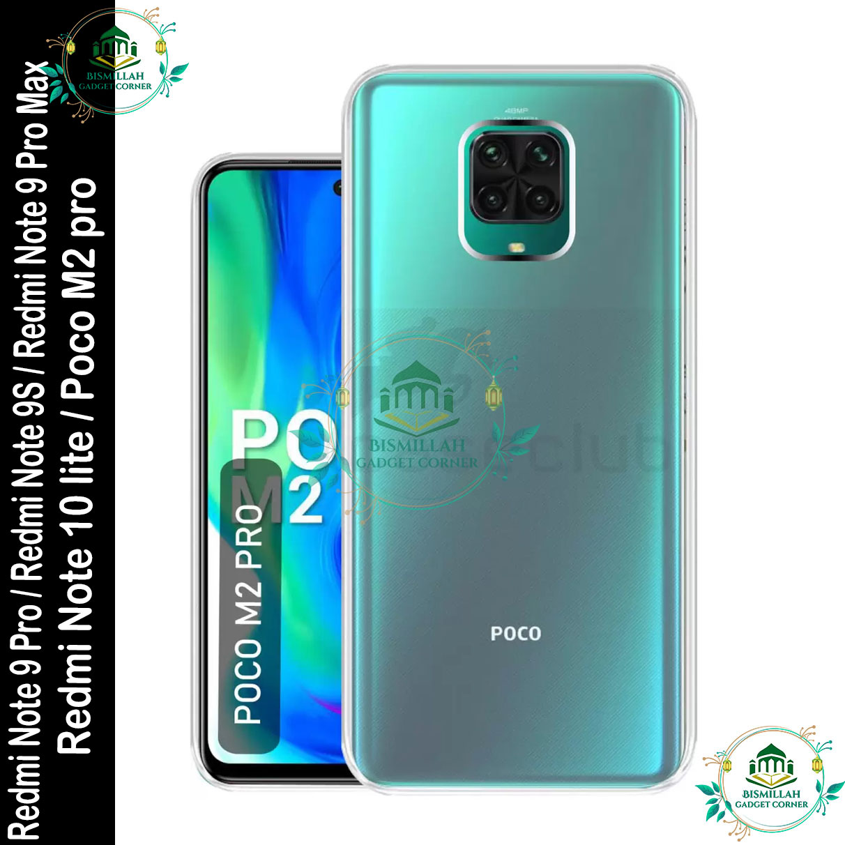 Picture of Transparent back cover For Redmi Note 9 Pro / Redmi Note 9S / Redmi Note 9 Pro Max / Poco M2 Pro / Redmi Note 10 lite Luxury transparent Protect Back Cover Soft Case