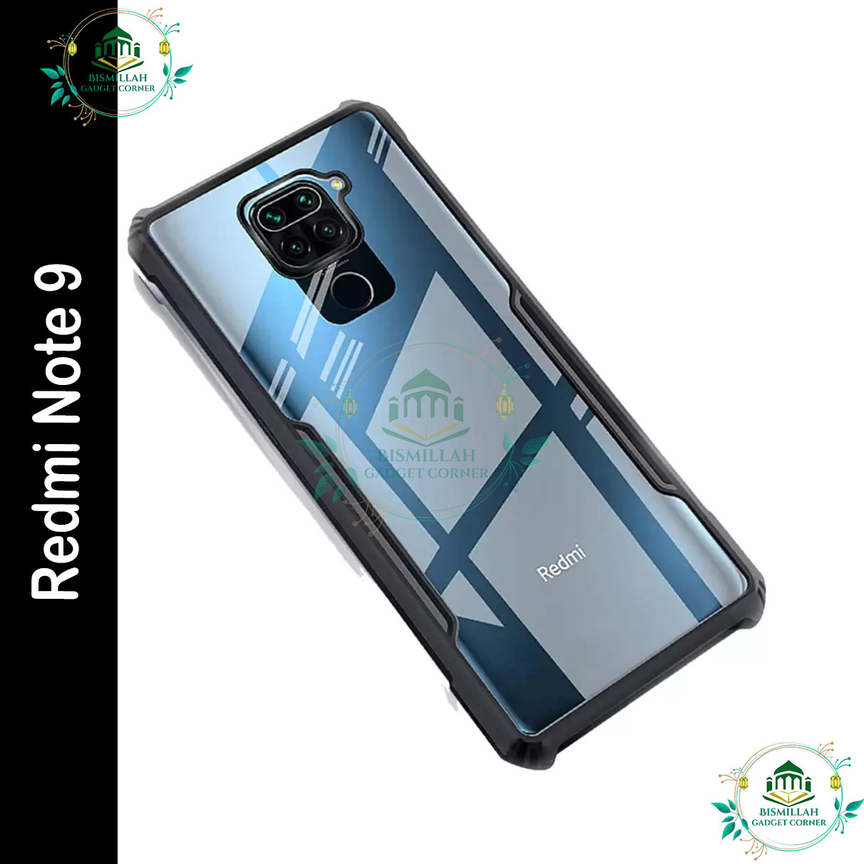 Picture of Xundd Back Cover for Xiaomi Redmi Note 9 Transparent Hybrid Hard PC Back Bumper