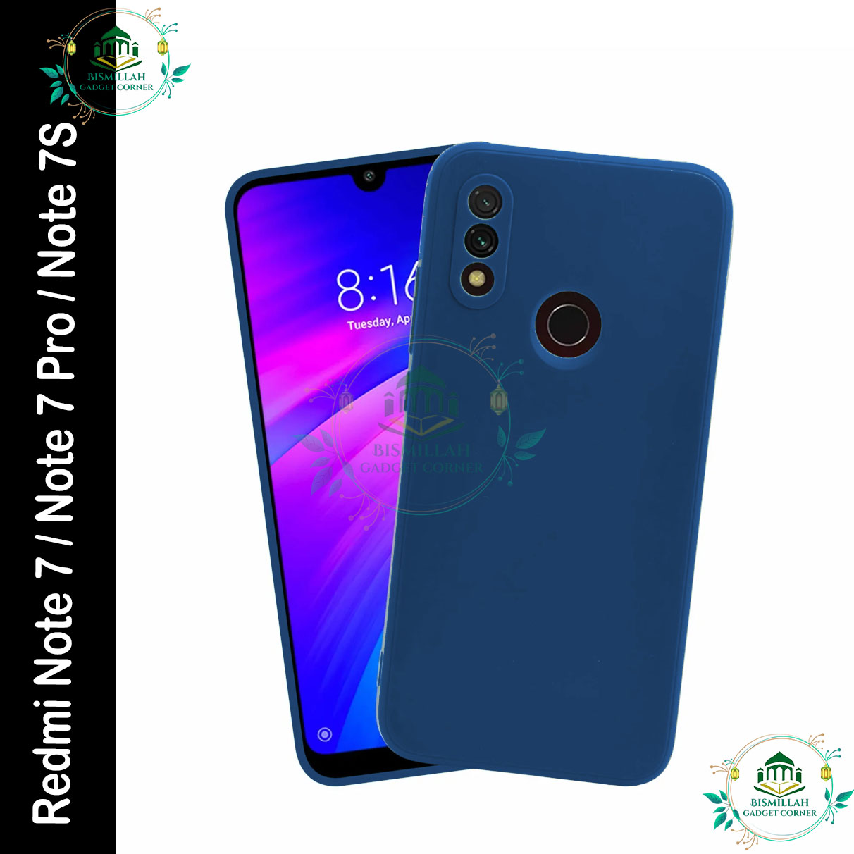 Picture of Premium Liquid Silicone Phone case for Xiaomi Redmi Note 7 / Redmi Note 7 Pro / Redmi Note 7S Liquid Silicon Mobile Back Case Soft Silicone Phone Cover