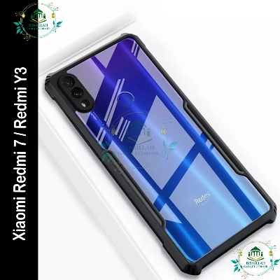 Picture of Xundd Back Cover for Xiaomi Redmi 7 / Redmi Y3 Transparent Hybrid Hard PC Back Bumper