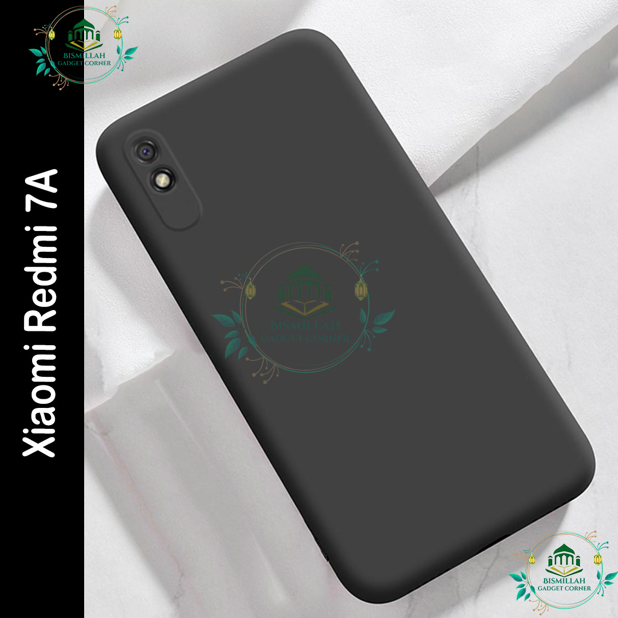 Picture of Premium Liquid Silicone Phone case for Xiaomi Redmi 7A Liquid Silicon Mobile Back Case Soft Silicone Phone Cover - মোবাইল ফোন - Phoneo