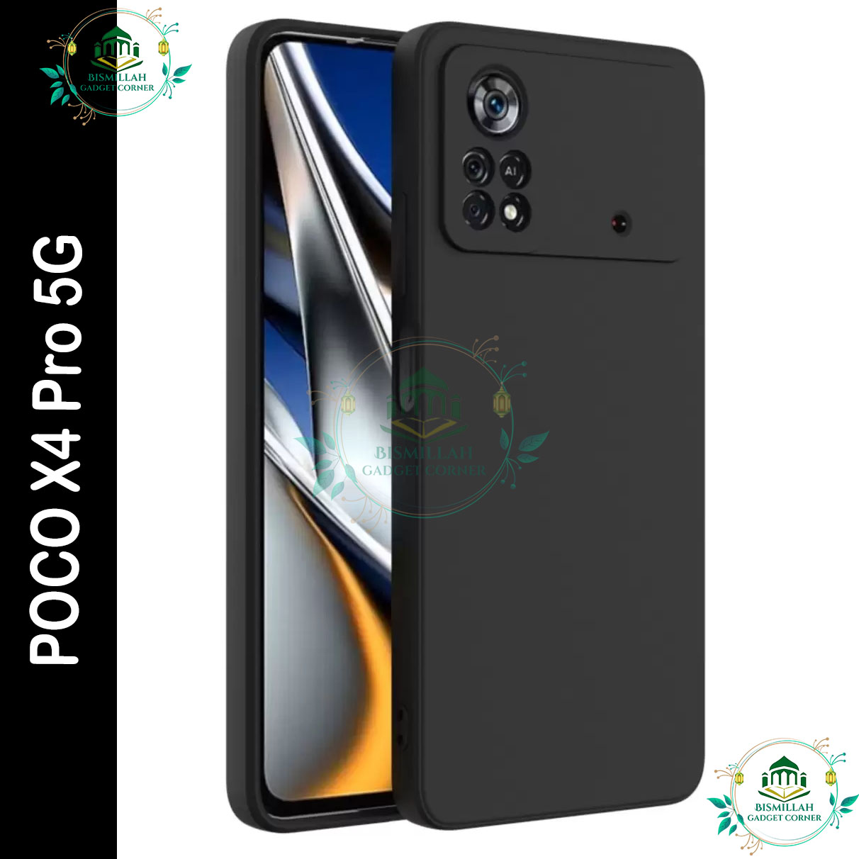 Picture of Premium Liquid Silicone Phone case for Xiaomi Poco X4 Pro 5G Liquid Silicon Mobile Back Case Soft Silicone Phone Cover