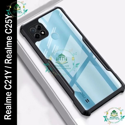 Picture of Xundd Back Cover for Realme c21y / Realme c25y Transparent Hybrid Hard PC Back Bumper