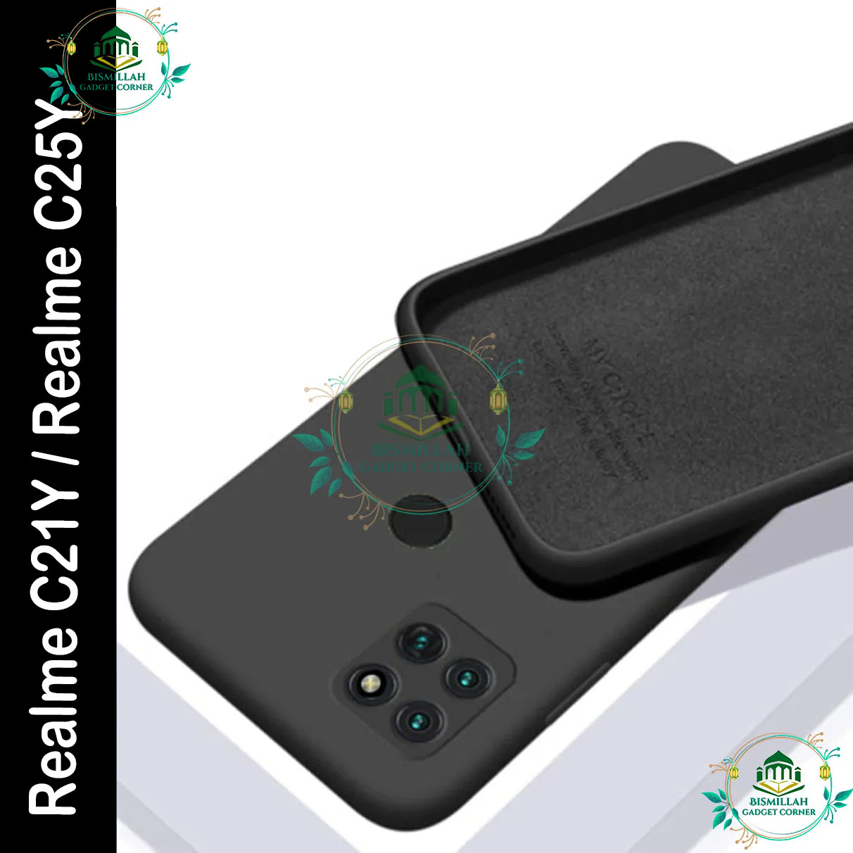 Picture of Premium Liquid Silicone Phone case for Realme c21y / Realme c25y Liquid Silicon Mobile Back Case Soft Silicone Phone Cover