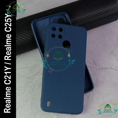 Picture of Premium Liquid Silicone Phone case for Realme c21y / Realme c25y Liquid Silicon Mobile Back Case Soft Silicone Phone Cover