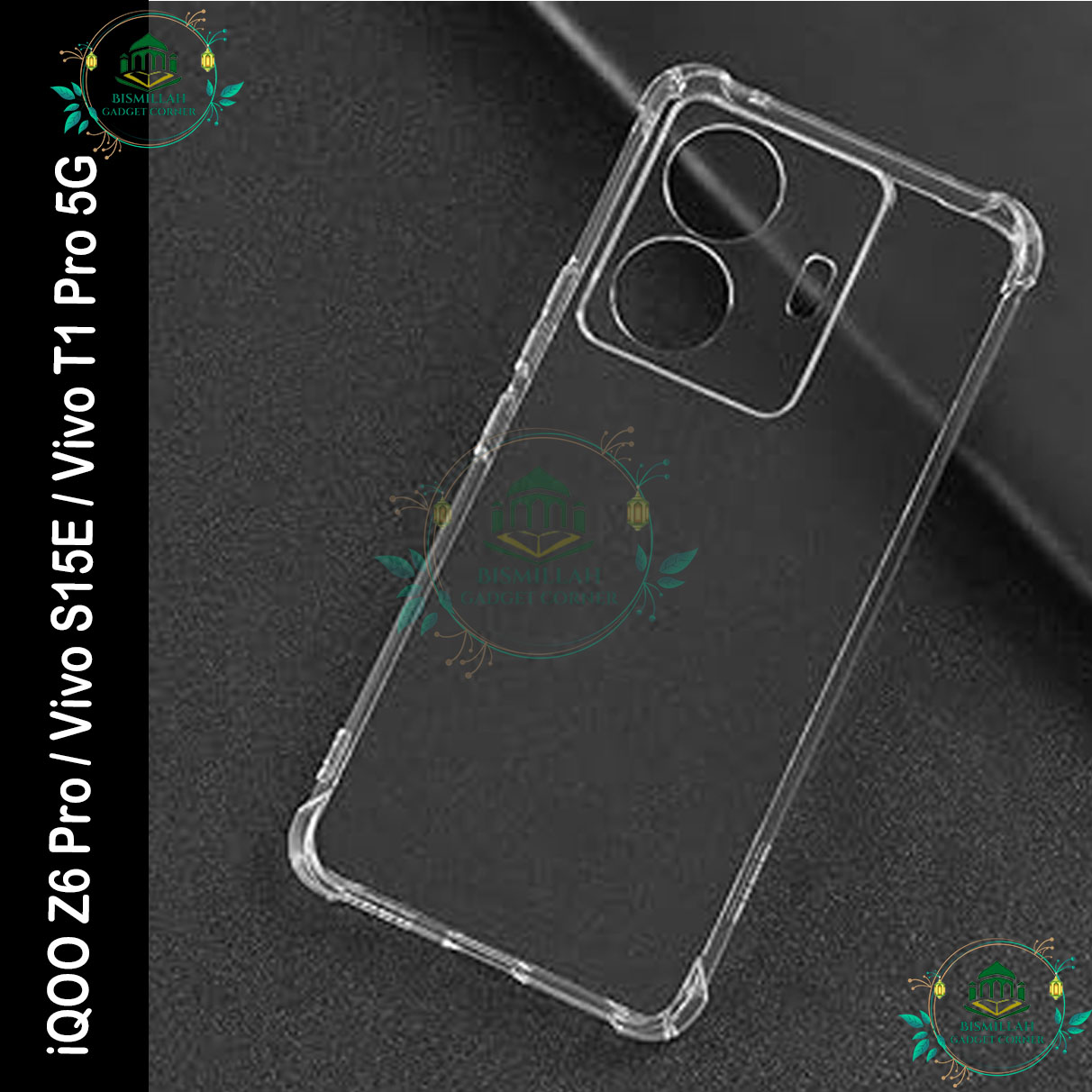 Picture of Transparent back cover For iQOO Z6 Pro / Vivo S15E / Vivo T1 Pro 5G Luxury transparent Protect Back Cover Soft Case