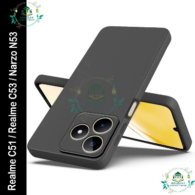 Picture of Premium Liquid Silicone Phone case for Realme C51 / Realme C53 / Narzo N53 Liquid Silicon Mobile Back Case Soft Silicone Phone Cover