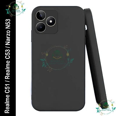 Picture of Premium Liquid Silicone Phone case for Realme C51 / Realme C53 / Narzo N53 Liquid Silicon Mobile Back Case Soft Silicone Phone Cover