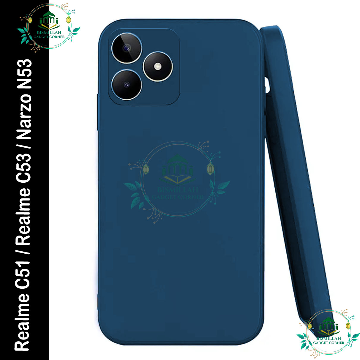 Picture of Premium Liquid Silicone Phone case for Realme C51 / Realme C53 / Narzo N53 Liquid Silicon Mobile Back Case Soft Silicone Phone Cover