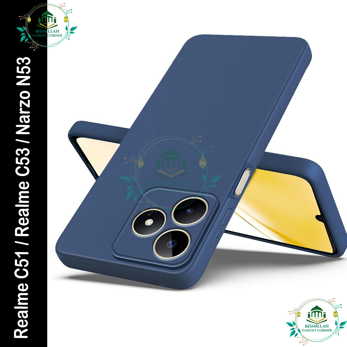 Picture of Premium Liquid Silicone Phone case for Realme C51 / Realme C53 / Narzo N53 Liquid Silicon Mobile Back Case Soft Silicone Phone Cover