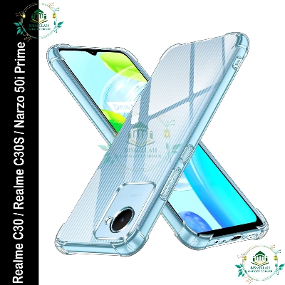 Picture of Transparent back cover For Realme C30 / Realme C30S / Narzo 50i Prime Luxury transparent Protect Back Cover Soft Case