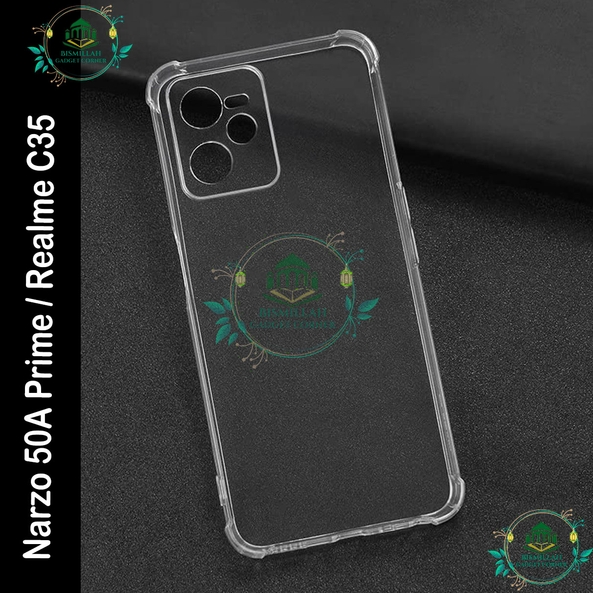 Picture of Transparent back cover For Realme C35 / Realme Narzo 50A Prime Luxury transparent Protect Back Cover Soft Case