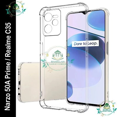 Picture of Transparent back cover For Realme C35 / Realme Narzo 50A Prime Luxury transparent Protect Back Cover Soft Case