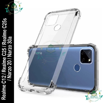 Picture of Transparent back cover For Realme c12 / Realme c25 / Realme c25s / Narzo 20 / Narzo 30a Luxury transparent Protect Back Cover Soft Case