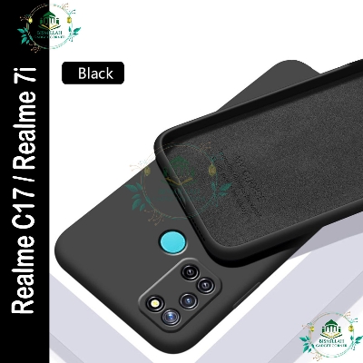 Picture of Premium Liquid Silicone Phone case for Realme C17 / Realme 7i Liquid Silicon Mobile Back Case Soft Silicone Phone Cover