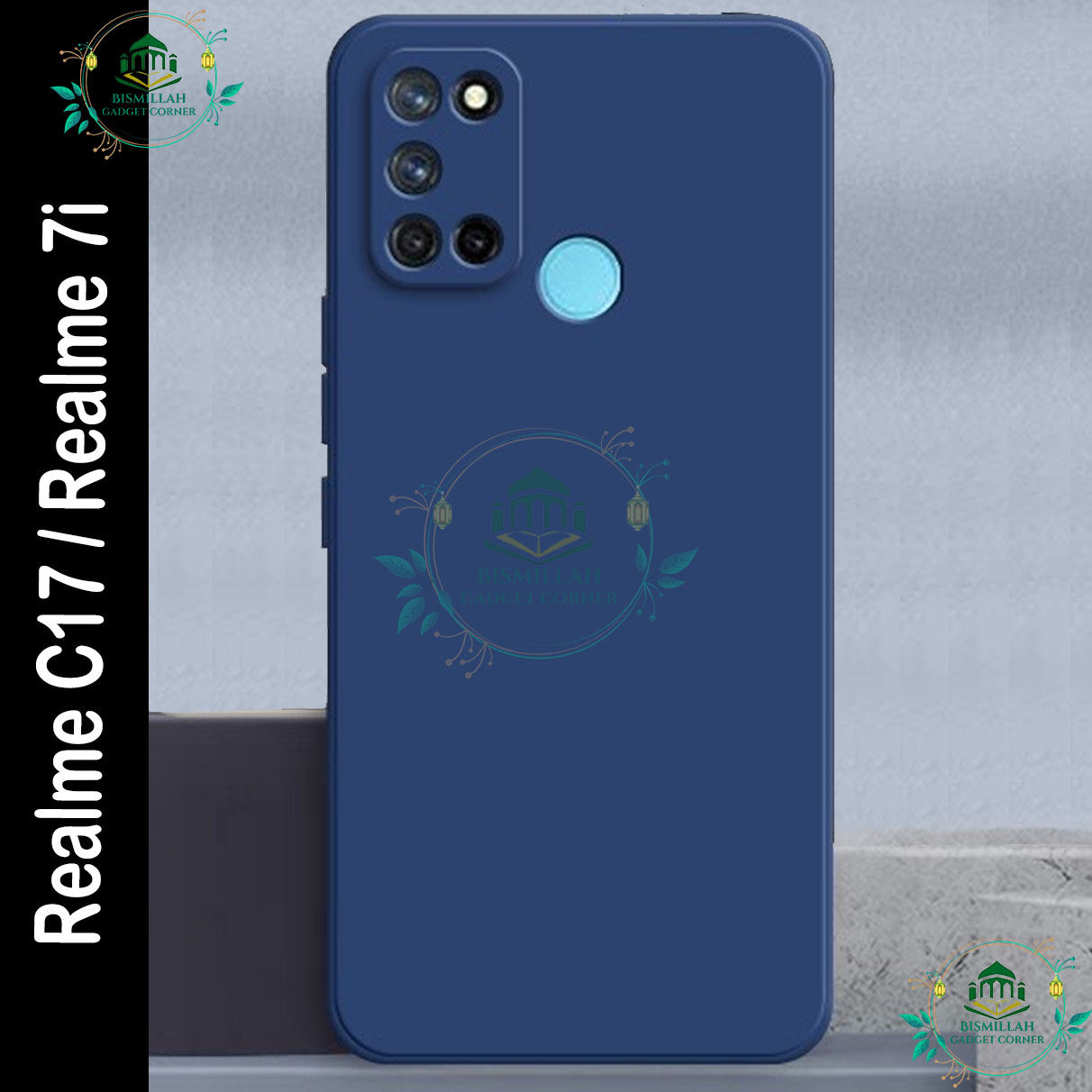 Picture of Premium Liquid Silicone Phone case for Realme C17 / Realme 7i Liquid Silicon Mobile Back Case Soft Silicone Phone Cover