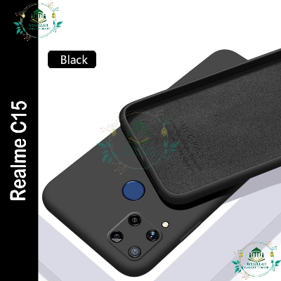 Picture of Premium Liquid Silicone Phone case for SRealme C15 Liquid Silicon Mobile Back Case Soft Silicone Phone Cover