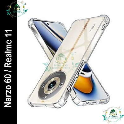 Picture of Transparent back cover For Realme Narzo 60 5G / Realme 11 5G Luxury transparent Protect Back Cover Soft Case