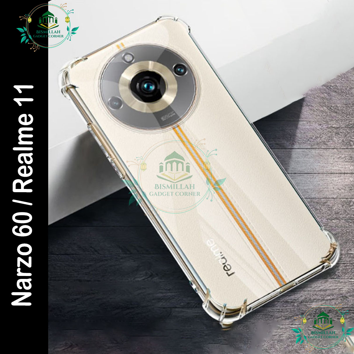 Picture of Transparent back cover For Realme Narzo 60 5G / Realme 11 5G Luxury transparent Protect Back Cover Soft Case