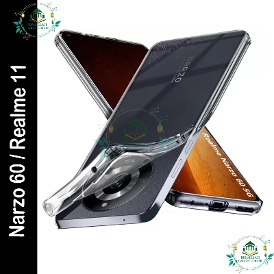 Picture of Transparent back cover For Realme Narzo 60 5G / Realme 11 5G Luxury transparent Protect Back Cover Soft Case