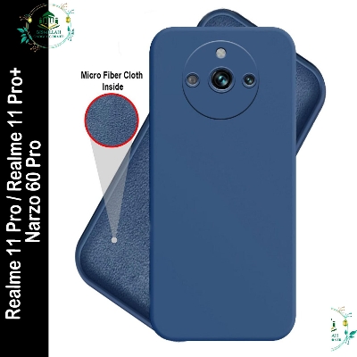 Picture of Premium Liquid Silicone Phone case for Realme 11 Pro / Realme 11 Pro+ / Narzo 60 Pro Liquid Silicon Mobile Back Case Soft Silicone Phone Cover