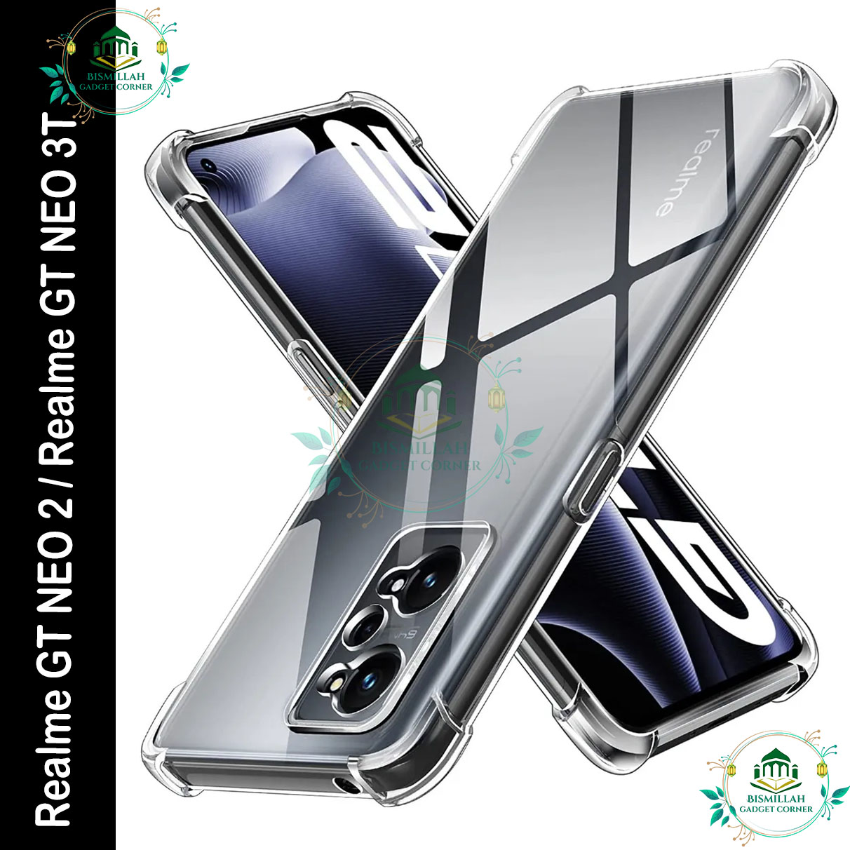 Picture of Transparent back cover For Realme GT NEO 2 / Realme GT NEO 3T Luxury transparent Protect Back Cover Soft Case