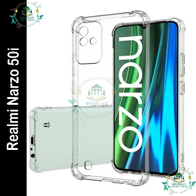 Picture of Transparent back cover For Realme Narzo 50i Luxury transparent Protect Back Cover Soft Case