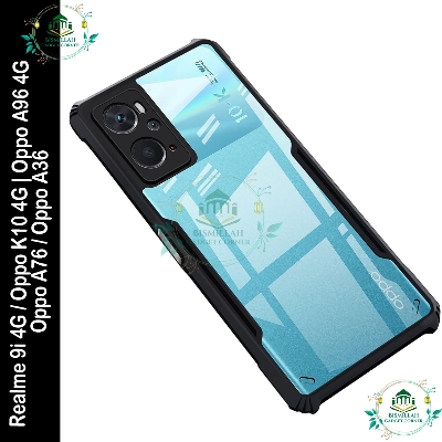 Picture of Xundd Back Cover for Realme 9i 4G / Oppo K10 4G / Oppo A96 4G  Oppo A76 / Oppo A36 Transparent Hybrid Hard PC Back Bumper