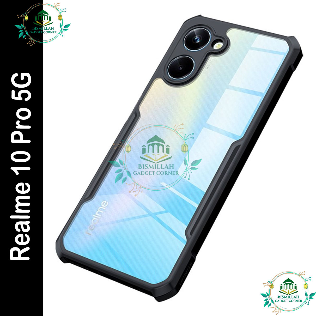 Picture of Xundd Back Cover for Realme 10 pro 5G Transparent Hybrid Hard PC Back Bumper