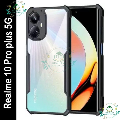 Picture of Xundd Back Cover for Realme 10 pro plus 5G / Realme 10 pro+ 5G Transparent Hybrid Hard PC Back Bumper