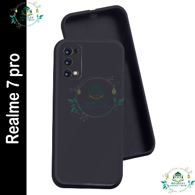 Picture of Premium Liquid Silicone Phone case for Realme 7 pro Liquid Silicon Mobile Back Case Soft Silicone Phone Cover