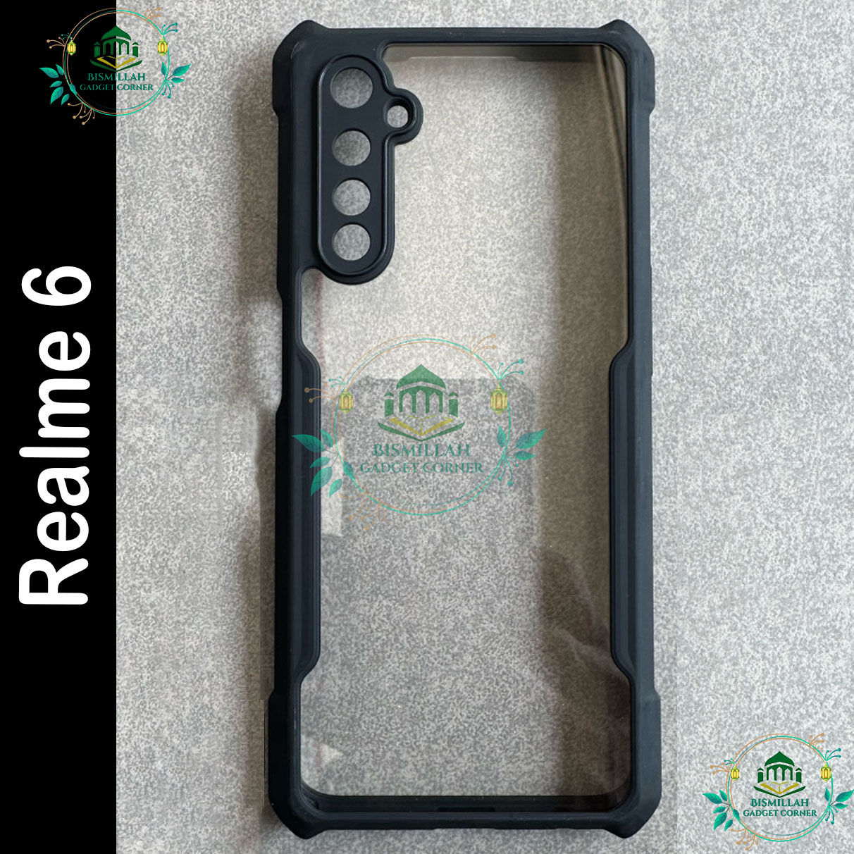 Picture of Xundd Back Cover for Realme 6 Transparent Hybrid Hard PC Back Bumper