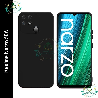 Picture of Premium Liquid Silicone Phone case for Realme Narzo 50A Liquid Silicon Mobile Back Case Soft Silicone Phone Cover