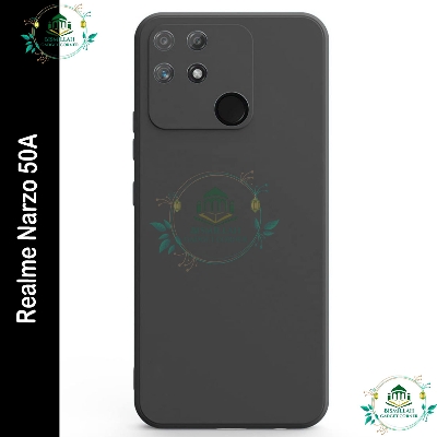 Picture of Premium Liquid Silicone Phone case for Realme Narzo 50A Liquid Silicon Mobile Back Case Soft Silicone Phone Cover