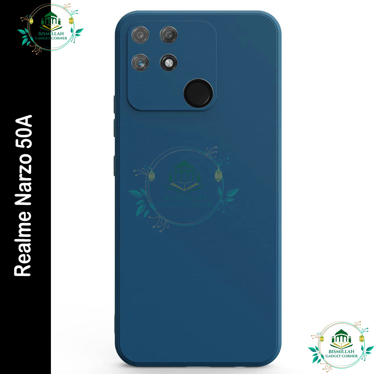 Picture of Premium Liquid Silicone Phone case for Realme Narzo 50A Liquid Silicon Mobile Back Case Soft Silicone Phone Cover