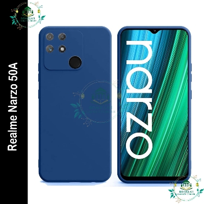 Picture of Premium Liquid Silicone Phone case for Realme Narzo 50A Liquid Silicon Mobile Back Case Soft Silicone Phone Cover