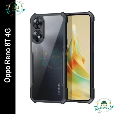 Picture of Xundd Back Cover for Oppo Reno 8T 4G / Oppo Reno8 T 4G Transparent Hybrid Hard PC Back Bumper