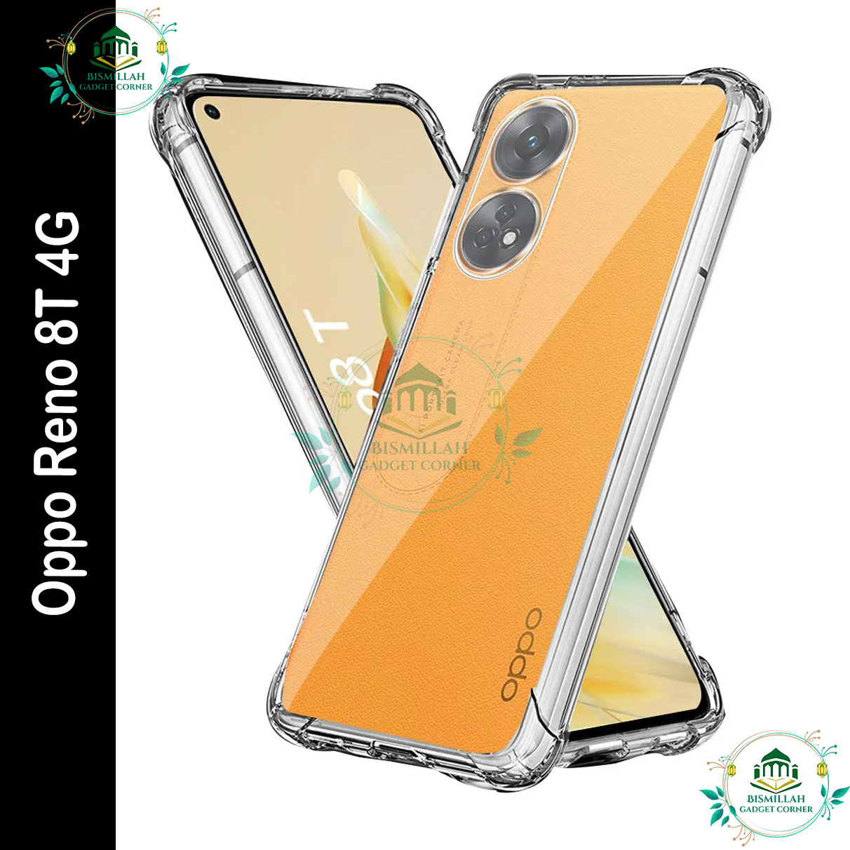 Picture of Transparent back cover For Oppo Reno 8T 4G / Oppo Reno8 T 4G Luxury transparent Protect Back Cover Soft Case